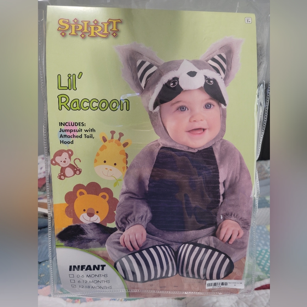 12-18 month raccoon costume
